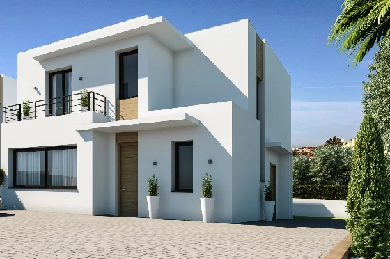 Villa in Denia zu verkaufen, Wohnfläche 144 m², Zustand Erstbezug, Klimaanlage, Grundstück 220 m², 3 Schlafzimmer, 3 Badezimmer, ref.: GC-1518-2