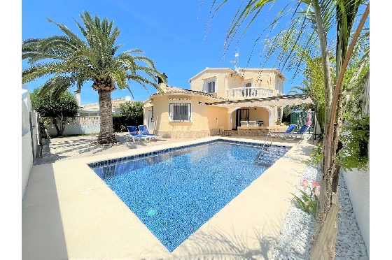 Villa in Els Poblets(Barranquets) zur Ferienvermietung, Wohnfläche 110 m², Baujahr 2001, + KLIMA, Klimaanlage, Grundstück 400 m², 3 Schlafzimmer, 2 Badezimmer, Pool, ref.: T-0421-1