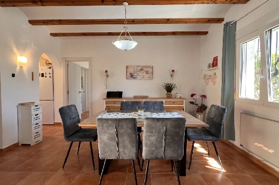 Villa in Els Poblets zur Ferienvermietung, Wohnfläche 125 m², Baujahr 2003, + KLIMA, Klimaanlage, Grundstück 400 m², 2 Schlafzimmer, 2 Badezimmer, Pool, ref.: T-1123-4
