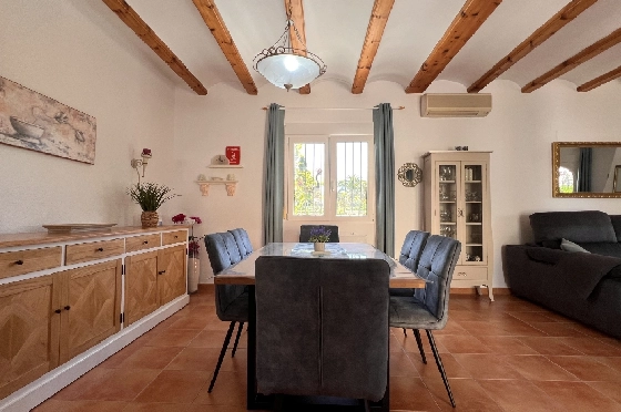 Villa in Els Poblets zur Ferienvermietung, Wohnfläche 125 m², Baujahr 2003, + KLIMA, Klimaanlage, Grundstück 400 m², 2 Schlafzimmer, 2 Badezimmer, Pool, ref.: T-1123-5