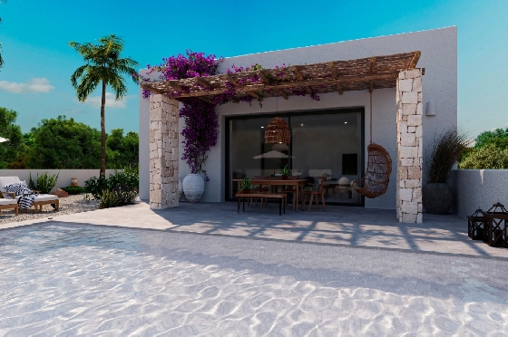 Villa in Denia(Marquesa 4) zu verkaufen, Wohnfläche 120 m², Baujahr 2025, Zustand neuwertig, + Zentralheizung, Klimaanlage, Grundstück 1085 m², 3 Schlafzimmer, 2 Badezimmer, Pool, ref.: UM-UV-HEBE-4