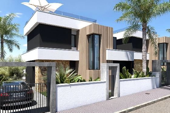 Villa in Ciudad Quesada zu verkaufen, Wohnfläche 200 m², Zustand Erstbezug, Klimaanlage, Grundstück 255 m², 3 Schlafzimmer, 3 Badezimmer, Pool, ref.: HA-CQN-121-E01-5