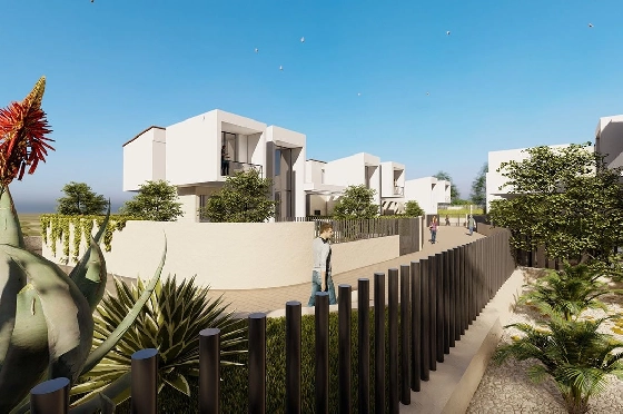 Villa in La Nucia zu verkaufen, Wohnfläche 125 m², Zustand Erstbezug, Klimaanlage, Grundstück 334 m², 3 Schlafzimmer, 3 Badezimmer, Pool, ref.: HA-LNN-110-E01-6