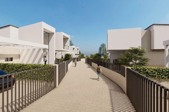 Villa in La Nucia zu verkaufen, Wohnfläche 125 m², Zustand Erstbezug, Klimaanlage, Grundstück 334 m², 3 Schlafzimmer, 3 Badezimmer, Pool, ref.: HA-LNN-110-E01-7