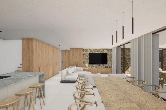 Villa in Moraira zu verkaufen, Wohnfläche 340 m², Baujahr 2024, Klimaanlage, Grundstück 1070 m², 4 Schlafzimmer, 4 Badezimmer, Pool, ref.: AM-12145DR-10