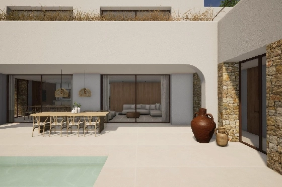 Villa in Moraira zu verkaufen, Wohnfläche 340 m², Baujahr 2024, Klimaanlage, Grundstück 1070 m², 4 Schlafzimmer, 4 Badezimmer, Pool, ref.: AM-12145DR-3