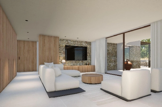 Villa in Moraira zu verkaufen, Wohnfläche 340 m², Baujahr 2024, Klimaanlage, Grundstück 1070 m², 4 Schlafzimmer, 4 Badezimmer, Pool, ref.: AM-12145DR-9
