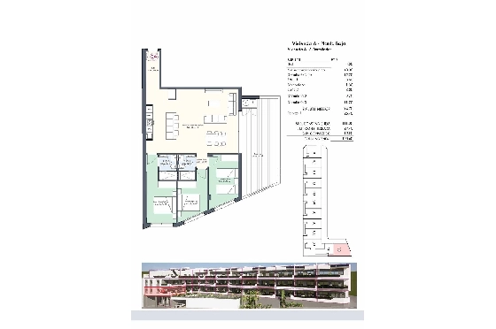 Etagen Apartment in Benijofar zu verkaufen, Wohnfläche 118 m², Zustand Erstbezug, 3 Schlafzimmer, 2 Badezimmer, Pool, ref.: HA-BNN-332-A02-23