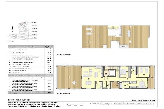 Penthouse Apartment in Colonia de Sant Jordi zu verkaufen, Wohnfläche 379 m², Zustand Erstbezug, + fussboden, Klimaanlage, 3 Schlafzimmer, 2 Badezimmer, Pool, ref.: HA-MLN-163-A03-13