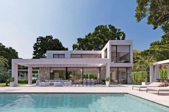 Villa in Javea zu verkaufen, Wohnfläche 250 m², Baujahr 2024, Klimaanlage, Grundstück 1003 m², 4 Schlafzimmer, 3 Badezimmer, Pool, ref.: PR-PPS3198-3