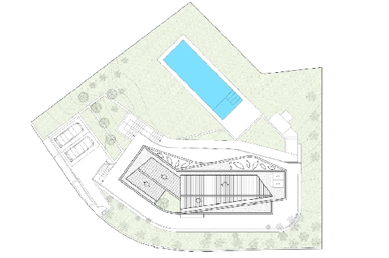 Villa in Javea zu verkaufen, Wohnfläche 350 m², Baujahr 2025, Klimaanlage, Grundstück 1000 m², 3 Schlafzimmer, 2 Badezimmer, Pool, ref.: AM-12492DA-12