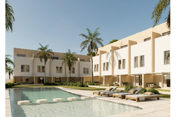 Reihenhaus in Denia zu verkaufen, Wohnfläche 102 m², Baujahr 2026, Grundstück 65 m², 3 Schlafzimmer, 3 Badezimmer, ref.: LS-BV8-1