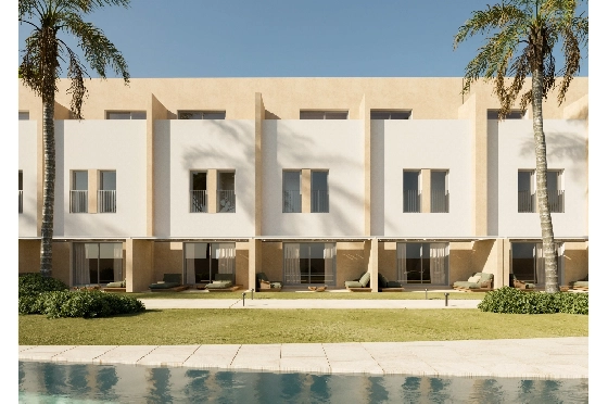 Reihenhaus in Denia zu verkaufen, Wohnfläche 102 m², Baujahr 2026, Klimaanlage, Grundstück 65 m², 3 Schlafzimmer, 3 Badezimmer, Pool, ref.: LS-BV9-3
