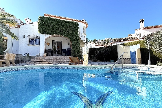 Villa in Pedreguer(Monte Solana) zu verkaufen, Wohnfläche 87 m², Baujahr 1999, Zustand gepflegt, + Ofen, Klimaanlage, Grundstück 426 m², 3 Schlafzimmer, 3 Badezimmer, Pool, ref.: AS-2425-20