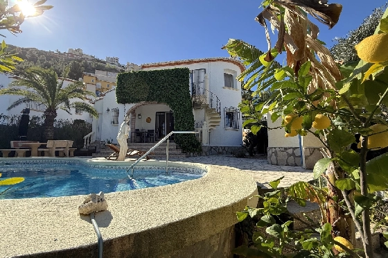 Villa in Pedreguer(Monte Solana) zu verkaufen, Wohnfläche 87 m², Baujahr 1999, Zustand gepflegt, + Ofen, Klimaanlage, Grundstück 426 m², 3 Schlafzimmer, 3 Badezimmer, Pool, ref.: AS-2425-3