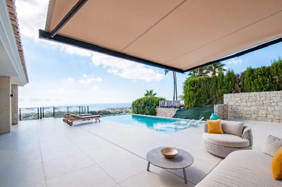 Villa in Benissa zu verkaufen, Wohnfläche 290 m², Baujahr 2024, Klimaanlage, Grundstück 860 m², 3 Schlafzimmer, 2 Badezimmer, Pool, ref.: AM-12518DA-1