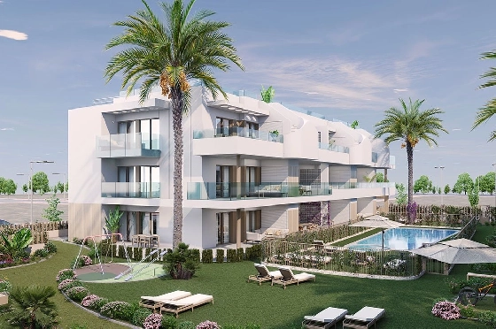 Etagen Apartment in Pilar de la Horadada zu verkaufen, Wohnfläche 111 m², Zustand Erstbezug, 3 Schlafzimmer, 2 Badezimmer, Pool, ref.: HA-PIN-132-A03-2