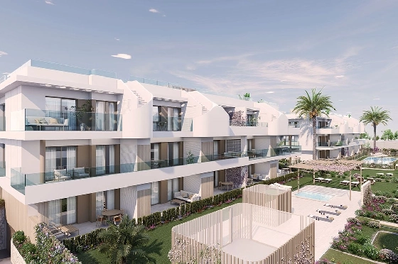 Etagen Apartment in Pilar de la Horadada zu verkaufen, Wohnfläche 111 m², Zustand Erstbezug, 3 Schlafzimmer, 2 Badezimmer, Pool, ref.: HA-PIN-132-A03-3