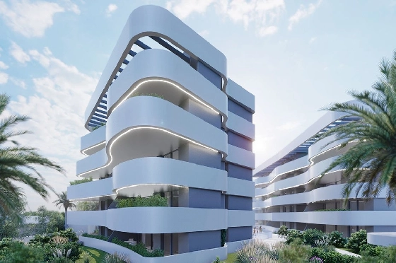 Penthouse Apartment in Guardamar del Segura zu verkaufen, Wohnfläche 97 m², Zustand Erstbezug, Klimaanlage, 2 Schlafzimmer, 2 Badezimmer, Pool, ref.: HA-GUN-431-A02-2