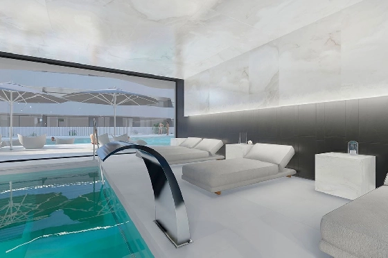 Penthouse Apartment in Guardamar del Segura zu verkaufen, Wohnfläche 97 m², Zustand Erstbezug, Klimaanlage, 2 Schlafzimmer, 2 Badezimmer, Pool, ref.: HA-GUN-431-A02-24