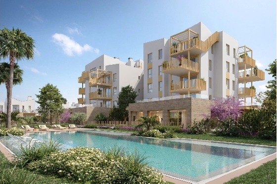 Reihenhaus in El Vergel zu verkaufen, Wohnfläche 92 m², Baujahr 2027, Klimaanlage, Grundstück 135 m², 3 Schlafzimmer, 3 Badezimmer, Pool, ref.: TT-AD-11-9