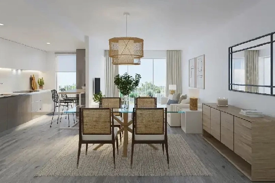 Apartment in Javea zu verkaufen, Wohnfläche 112 m², Baujahr 2025, Klimaanlage, Grundstück 11 m², 3 Schlafzimmer, 3 Badezimmer, Pool, ref.: AH-J-VI-1-1-3-D-7