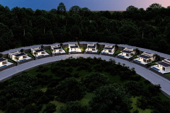 Villa in Pedreguer zu verkaufen, Wohnfläche 114 m², Baujahr 2025, Klimaanlage, Grundstück 300 m², 3 Schlafzimmer, 2 Badezimmer, Pool, ref.: AM-12610DA-1