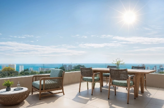Villa in Calpe zu verkaufen, Wohnfläche 324 m², Baujahr 2025, Klimaanlage, Grundstück 800 m², 3 Schlafzimmer, 3 Badezimmer, Pool, ref.: AM-12624DA-3