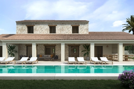 Villa in Moraira zu verkaufen, Klimaanlage, 4 Schlafzimmer, 3 Badezimmer, Pool, ref.: AVS-55835-1