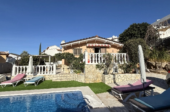 Villa in Pedreguer zu verkaufen, Wohnfläche 61 m², Baujahr 2014, Zustand gepflegt, + KLIMA, Klimaanlage, Grundstück 385 m², 2 Schlafzimmer, 1 Badezimmer, Pool, ref.: RG-0126-1