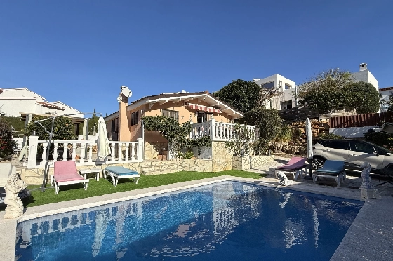 Villa in Pedreguer zu verkaufen, Wohnfläche 61 m², Baujahr 2014, Zustand gepflegt, + KLIMA, Klimaanlage, Grundstück 385 m², 2 Schlafzimmer, 1 Badezimmer, Pool, ref.: RG-0126-5