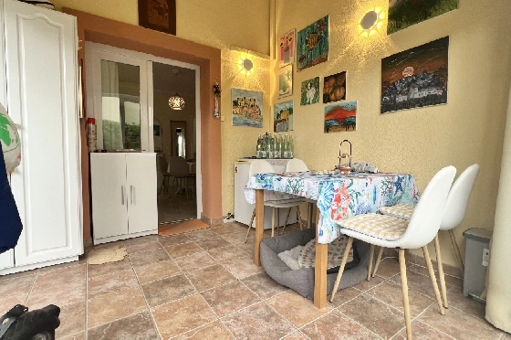 Villa in Els Poblets zu verkaufen, Wohnfläche 95 m², Baujahr 2001, Zustand gepflegt, + Ofen, Klimaanlage, Grundstück 350 m², 3 Schlafzimmer, 3 Badezimmer, Pool, ref.: FK-0326-2