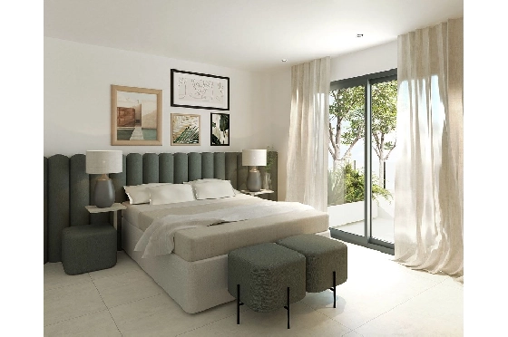 Doppelhaushälfte in Santa Pola zu verkaufen, Wohnfläche 93 m², Zustand Erstbezug, Grundstück 129 m², 3 Schlafzimmer, 3 Badezimmer, Pool, ref.: HA-SPN-631-D01-5