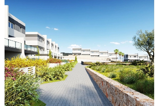 Reihenhaus in Finestrat zu verkaufen, Wohnfläche 197 m², Zustand Erstbezug, Klimaanlage, 3 Schlafzimmer, 2 Badezimmer, Pool, ref.: HA-FIN-381-R01-4