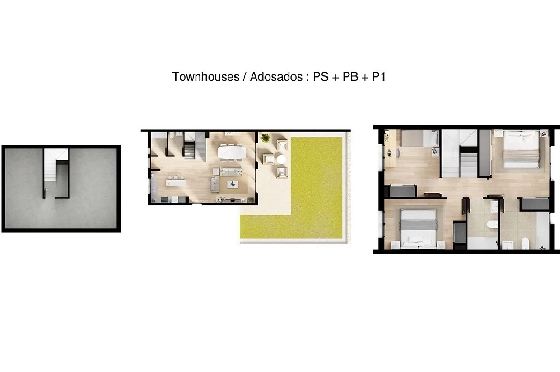 Reihenhaus in Finestrat zu verkaufen, Wohnfläche 256 m², Zustand Erstbezug, Klimaanlage, 3 Schlafzimmer, 2 Badezimmer, Pool, ref.: HA-FIN-381-R02-15