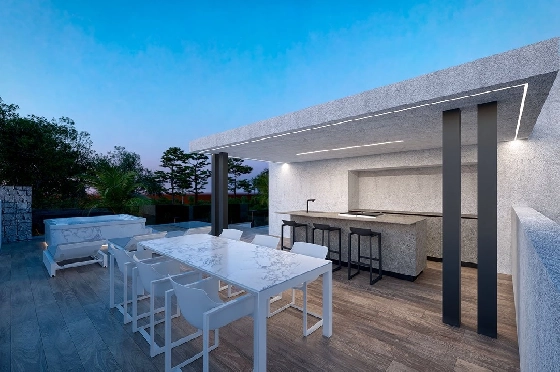 Villa in Los Alcazares zu verkaufen, Wohnfläche 426 m², Zustand Erstbezug, Klimaanlage, Grundstück 394 m², 3 Schlafzimmer, 2 Badezimmer, Pool, ref.: HA-LAN-470-E02-10