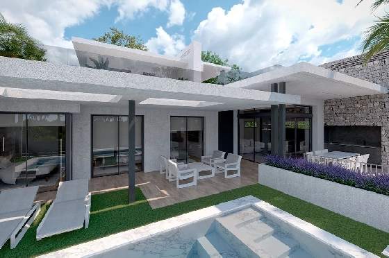 Villa in Los Alcazares zu verkaufen, Wohnfläche 426 m², Zustand Erstbezug, Klimaanlage, Grundstück 394 m², 3 Schlafzimmer, 2 Badezimmer, Pool, ref.: HA-LAN-470-E02-3