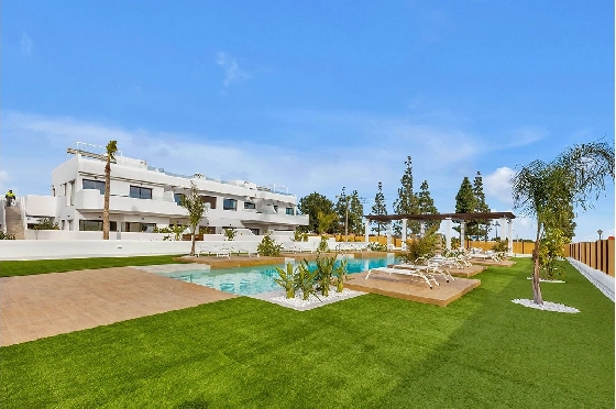 Penthouse Apartment in Los Alcazares zu verkaufen, Wohnfläche 137 m², Zustand Erstbezug, 2 Schlafzimmer, 2 Badezimmer, Pool, ref.: HA-LAN-436-A03-2