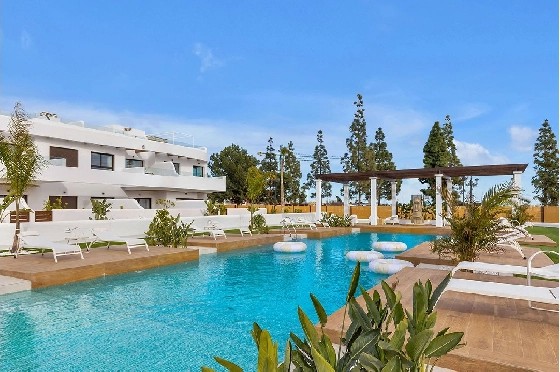 Penthouse Apartment in Los Alcazares zu verkaufen, Wohnfläche 137 m², Zustand Erstbezug, 2 Schlafzimmer, 2 Badezimmer, Pool, ref.: HA-LAN-436-A04-1