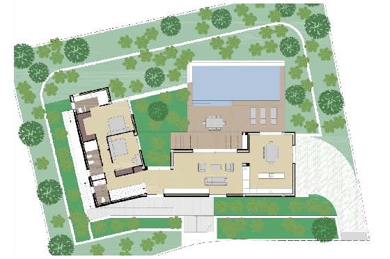 Villa in Javea zu verkaufen, Wohnfläche 300 m², Baujahr 2026, Klimaanlage, Grundstück 1000 m², 3 Schlafzimmer, 3 Badezimmer, Pool, ref.: AM-12658DA-6