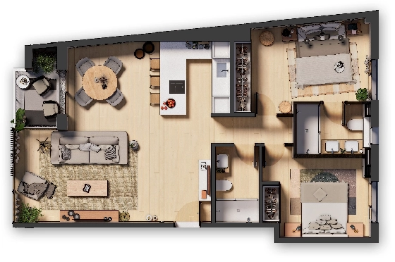 Apartment in Palma De Mallorca(Palma centre) zu verkaufen, Wohnfläche 82 m², Grundstück 88 m², 2 Schlafzimmer, 2 Badezimmer, ref.: TW-6-PALMA-29