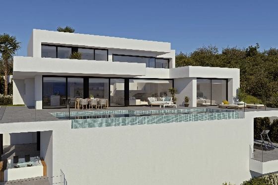 Villa in Benitachell(Cumbre del Sol) zu verkaufen, Wohnfläche 278 m², Grundstück 1087 m², 4 Schlafzimmer, 5 Badezimmer, Pool, ref.: VA-22474-1
