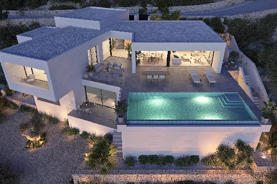 Villa in Benitachell(Cumbre del Sol) zu verkaufen, Wohnfläche 266 m², Grundstück 1000 m², 3 Schlafzimmer, 4 Badezimmer, Pool, ref.: VA-22487-6