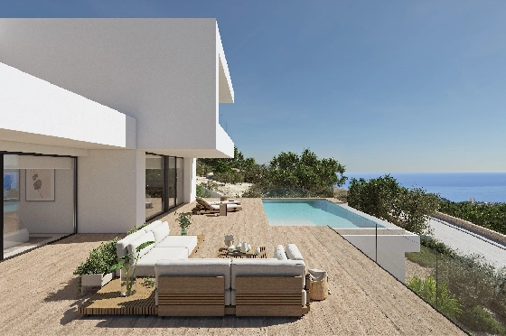 Villa in Benitachell(Cumbre del Sol) zu verkaufen, Wohnfläche 272 m², Grundstück 1020 m², 3 Schlafzimmer, 4 Badezimmer, Pool, ref.: VA-22646-2