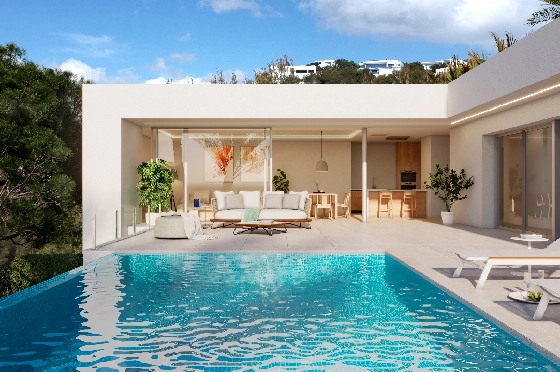 Villa in Benitachell(Cumbre del Sol) zu verkaufen, Wohnfläche 142 m², Grundstück 956 m², 3 Schlafzimmer, 3 Badezimmer, Pool, ref.: VA-22965-4