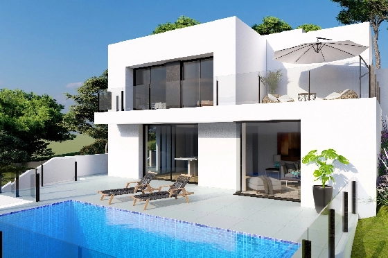 Villa in Benitachell(Cumbre del Sol) zu verkaufen, Wohnfläche 143 m², Grundstück 479 m², 2 Schlafzimmer, 3 Badezimmer, Pool, ref.: VA-23943-1