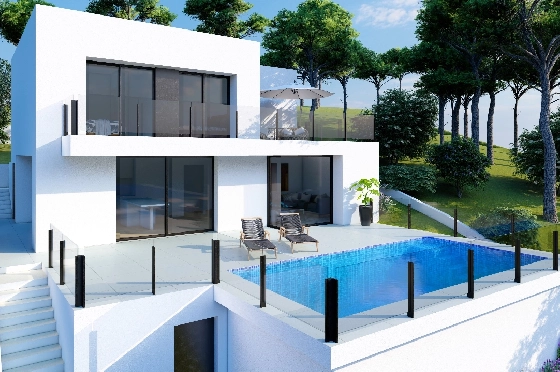 Villa in Benitachell(Cumbre del Sol) zu verkaufen, Wohnfläche 143 m², Grundstück 479 m², 2 Schlafzimmer, 3 Badezimmer, Pool, ref.: VA-23943-2
