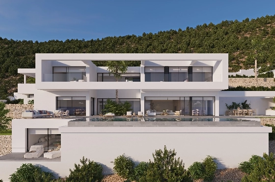 Villa in Benissa(Benissa) zu verkaufen, Wohnfläche 434 m², + Fussbodenheizung, Klimaanlage, Grundstück 1510 m², 4 Schlafzimmer, 6 Badezimmer, Pool, ref.: VA-24551-2