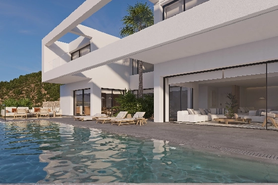 Villa in Benissa(Benissa) zu verkaufen, Wohnfläche 434 m², + Fussbodenheizung, Klimaanlage, Grundstück 1510 m², 4 Schlafzimmer, 6 Badezimmer, Pool, ref.: VA-24551-5