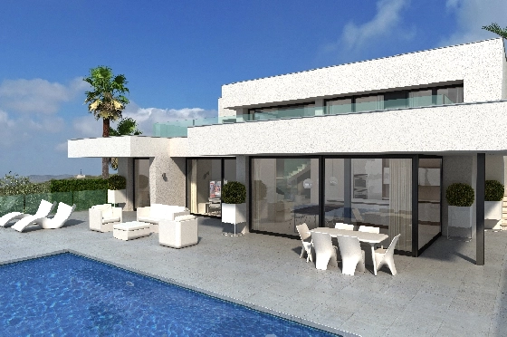 Villa in Benitachell(Cumbre del Sol) zu verkaufen, Wohnfläche 260 m², Grundstück 997 m², 3 Schlafzimmer, 4 Badezimmer, Pool, ref.: VA-22449-3